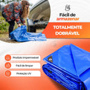 Lona Reforçada Impermeável 75g + Corda 10 metros