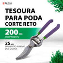 Tesoura Para Poda 200mm Em Aço Inoxidável - Palisad