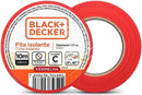 Fita Isolante Black Decker Vermelha 18mm x 10m